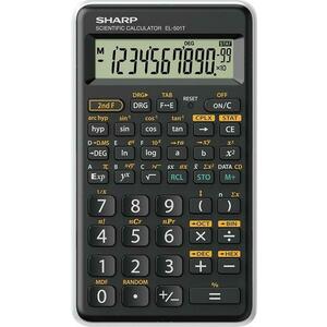 Calculator stiintific Sharp SH-EL501TBWH, 10 Cifre, 131 Functii (Negru) imagine
