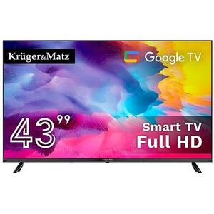Televizor LED Kruger&Matz 109 cm (43inch) KM0243FHD-SA, Full HD, Smart TV, WiFi, CI+ imagine