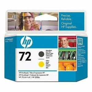 HP C9384A Ink 72 Printhead Matte Black and Yellow C9384A imagine