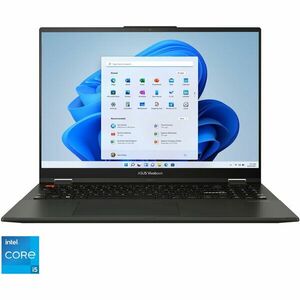 Laptop ASUS Vivobook S 16 Flip OLED TP3604VA cu procesor Intel® Core™ i5-13500H pana la 4.70 GHz, 16'', 3.2K, OLED, Touch, 8GB, 512GB SSD, Intel® HD Graphics, Windows 11 Pro, Midnight Black imagine
