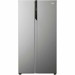 Side by side Haier HSR5918DNMP, 528 l, Total No Frost, Multi air flow, Clasa D, SuperCooling, SuperFreezing, Holidays, H 177 cm, Inox imagine