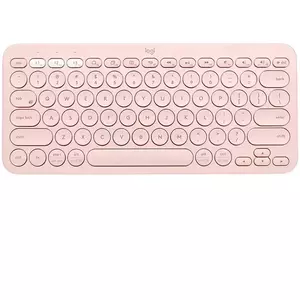 Tastatura Bluetooth Logitech K380, Multi-Device, Roz imagine