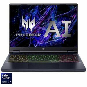 Laptop Gaming Acer Predator Helios Neo 14 PHN14-51-71KY cu procesor Intel® Core™ Ultra 7 155H pana la 4.80GHz, 16GB LPDDR5X, 1TB SSD, NVIDIA® GeForce RTX™ 4060 8GB GDDR6, No OS, Abyssal Black imagine