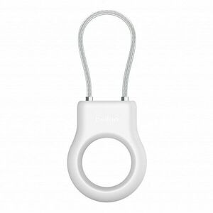 Belkin Secure Holder w Wire Cable - Airtag - White imagine