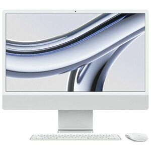 All-In-One PC Apple iMac 24 inch 4.5K Retina, Procesor Apple M3, 24GB RAM, 1TB SSD, 10 core GPU, macOS Sonoma, INT keyboard, Silver imagine