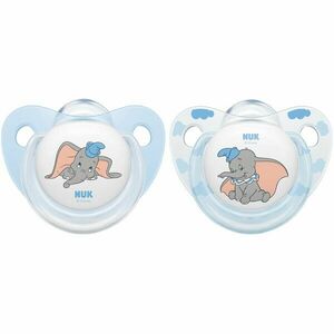 Set 2 suzete ortodontice din silicon Nuk Disney Dumbo M3, 18-36 luni, Albastru imagine