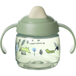 Cana Tommee Tippee Sippee cu protectie BACSHIELD ™ si capac, 190 ml, 4 luni +, Verde, 1 buc imagine