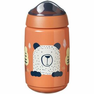 Cana Tommee Tippee Sippee cu protectie BACSHIELD ™ si capac, 390 ml, 12 luni +, Portocaliu, 1 buc imagine