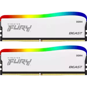 Memorie Kingston FURY Beast RGB White Special Edition 16GB DDR4 3600Mhz CL18 imagine