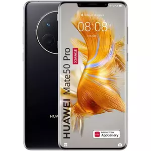 Telefon Mobil Huawei Mate 50 Pro 256GB Flash 8GB RAM Dual SIM 4G Black DESIGILAT imagine