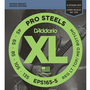 D'Addario EPS165-5 Set de 5 corzi pentru bas imagine