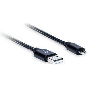 AQ Premium PC64018 1, 8 m Alb-Negru Cablu USB Hi-Fi imagine