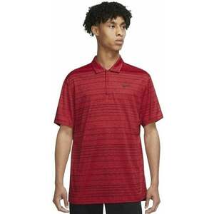 Nike Dri-Fit Tiger Woods Advantage Stripe Red/Black/Black L Tricou polo imagine