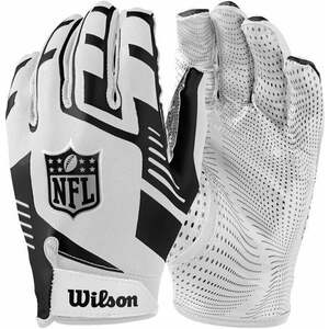 Wilson NFL Stretch Fit Receivers Gloves White/Black Fotbal american imagine