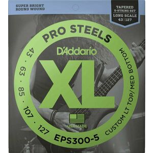 D'Addario EPS300-5 Set de 5 corzi pentru bas imagine