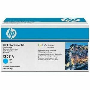 HP CF031A Toner Cartridge Cyan, Works with: HP LaserJet Colour CF031A imagine