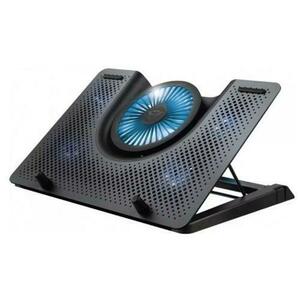 Cooler Stand Laptop Trust GXT 1125, 17inch, aluminiu, LED albastru (Negru) imagine