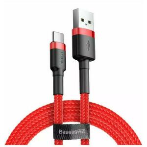 Cablu de date Baseus Cafule, USB la USB-C, Quick Charge , 3A, 1m (Rosu) imagine