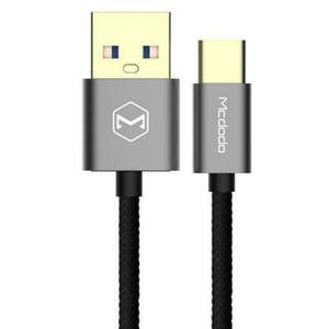Cablu de date Mcdodo Fast Grey, Type-C, 1m, 2.4A max, USB 3.0 (Gri) imagine