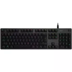 Tastatura mecanica gaming Logitech G512 RGB Lightsync, Switch GX Red, US Layout, Negru carbon imagine