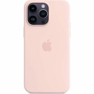 Husa de protectie Apple Silicone Case with MagSafe pentru iPhone 14 Pro Max, Chalk Pink imagine