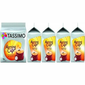 Set 5 x Capsule cafea, Jacobs Tassimo Morning Cafe, 80 bauturi x 215 ml, 80 capsule imagine