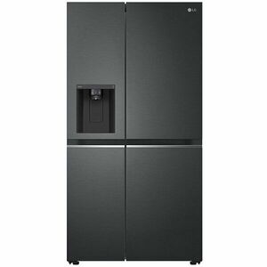 Side by side LG GSLV71MCTD, 635 l, Total No Frost, DoorCooling+, LinearCooling, Multi-Airflow, Clasa D, Compresor Linear Inverter, H 179 cm, Negru imagine