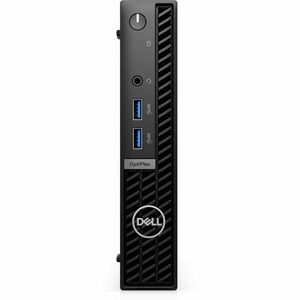 Sistem Desktop Dell OptiPlex Micro 7010 MFF cu procesor Intel® Core™ i3-13100T pana la 4.20 GHz, 8GB, 256GB SSD, Intel® UHD Graphics 770, Windows 11 Pro, Black imagine