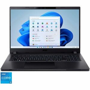 Laptop Acer Travel Mate TMP215-54 cu procesor Intel® Core™ i5-1235U pana la 4.4 GHz, 15.6, Full HD, 16GB RAM, 512GB SSD, Intel® Iris® Xe Graphics, Windows 11 Pro, Black imagine