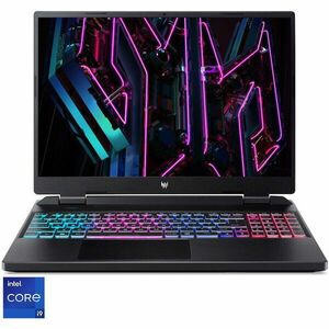 Laptop Gaming Acer Predator Helios Neo 16 PHN16-71-9485 cu procesor Intel® Core™ i9 13900HX pana la 5.4GHz, 16'', WQXGA, IPS, 165Hz, 16GB DDR5, 1TB SSD, NVIDIA® GeForce RTX™ 4060 8 GB GDDR6, No OS, Obsidian Black imagine