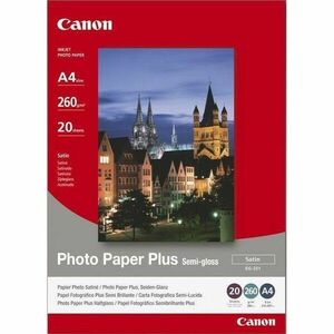 Hartie Foto Canon SG-201A4, 20 sheets A4 photo paper 260g/m2, Photo Paper Plus Semi-gloss BS1686B021AA imagine