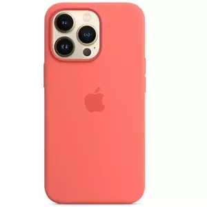 Husa de protectie Apple Silicone Case with MagSafe pentru iPhone 13 Pro, Pink Pomelo imagine