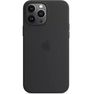 Husa de protectie Apple Silicone Case with MagSafe pentru iPhone 13 Pro Max, Midnight imagine