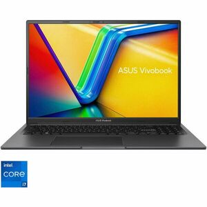 Laptop ASUS Vivobook 16X K3605ZC cu procesor Intel® Core™ i7-12700H pana la 4.7Hz, 16'', WUXGA, IPS, 120Hz, 16GB DDR4, 1TB SSD, NVIDIA® Geforce RTX™ 3050 4 GB GDDR6, No OS, Indie Black imagine