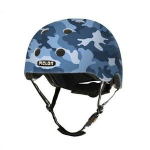 Casca ciclism, Melon Camouflage Blue, 46-52cm (Albastru) imagine