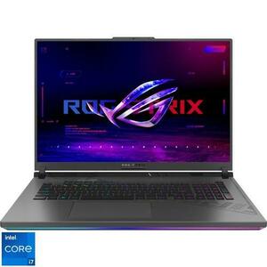 Laptop Gaming ASUS ROG Strix G18 G814JV cu procesor Intel® Core™ i7-13650HX pana la 4.90 GHz, 18inch, QHD+, IPS, 240Hz, 16GB DDR5, 1TB SSD, NVIDIA® GeForce RTX™ 4060 8GB GDDR6 TGP 140W, No OS, Eclipse Gray imagine