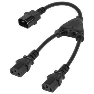 Cablu splitter alimentare PC C14 - 2x C13 2300W 10A 250V imagine