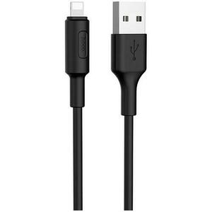 Cablu de date Hoco X25 Soarer, USB - Lightning 1m, 2A, Negru imagine