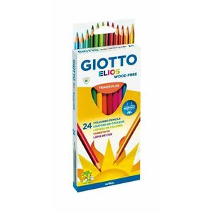 Creioane colorate GIOTTO Elios, cutie carton, 24 culori/cutie imagine