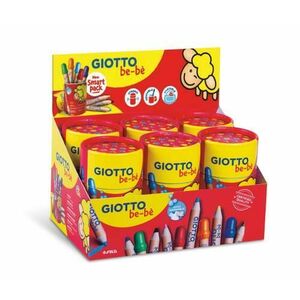 Creioane colorate jumbo GIOTTO be-be, 10 culori/tub imagine