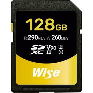 Card de memorie Wise Advanced SD-N128, 128GB, SDXC, UHS-II U3, V60, Clasa 10, 290/260 MB/s imagine