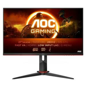 Monitor Gaming Fast VA LED AOC 27inch 27G2ZN3/BK, Full HD (1920 x 1080), HDMi, DisplayPort, Pivot, 180 Hz, 1 ms (Negru) imagine