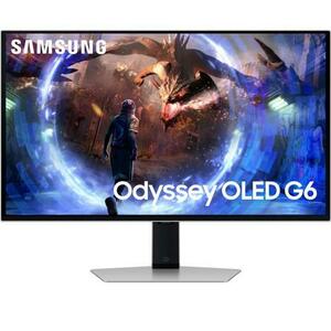 Monitor Gaming OLED Samsung 27inch LS27DG602SUXEN, QHD (2560 x 1440), HDMI, Displayport, Pivot, 360 Hz, 0.03 ms (Argintiu) imagine