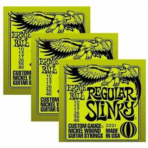 Ernie Ball 3221 Regular Slinky 3-Pack Corzi chitare electrice imagine