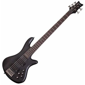 Schecter Stiletto Studio-5 See Thru Black Satin Bas cu 5 corzi imagine