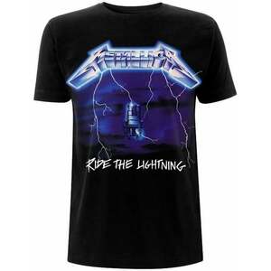 Metallica Tricou Unisex Ride The Lightning Tracks Black 2XL imagine