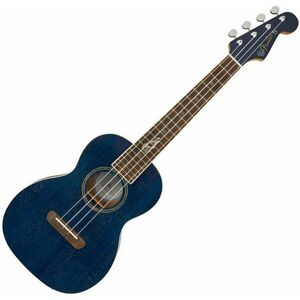 Fender Dhani Harrison Uke WN Sapphire Blue Transparent Ukulele tenor imagine