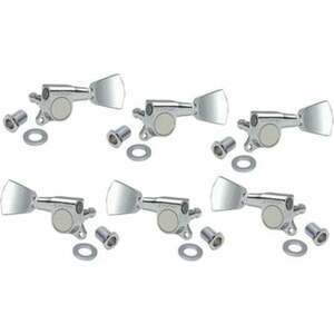 Gotoh SG381 04 Tuners L3 + R3 Chrome Chrome Cheiță de chitară imagine