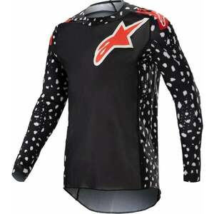 Alpinestars Supertech North Jersey Black/Neon Red S Tricou MX imagine