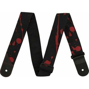 Jackson Splatter Strap Curea de chitară Negru/Roșu imagine